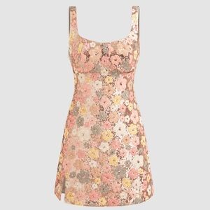 Cider Sequin Dress with Pink and Gold Accents